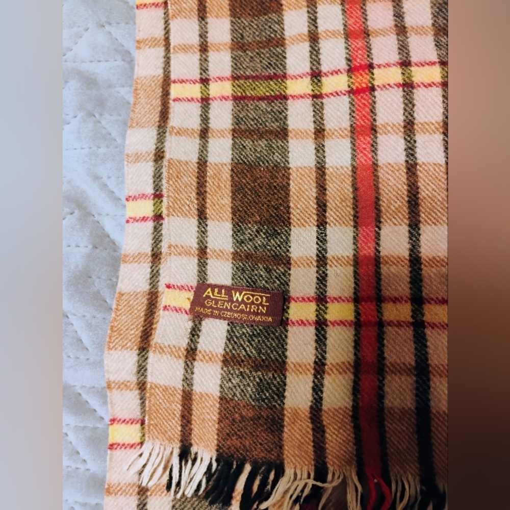 Wool Scarf by Glencairn, made in Czechoslovakia
